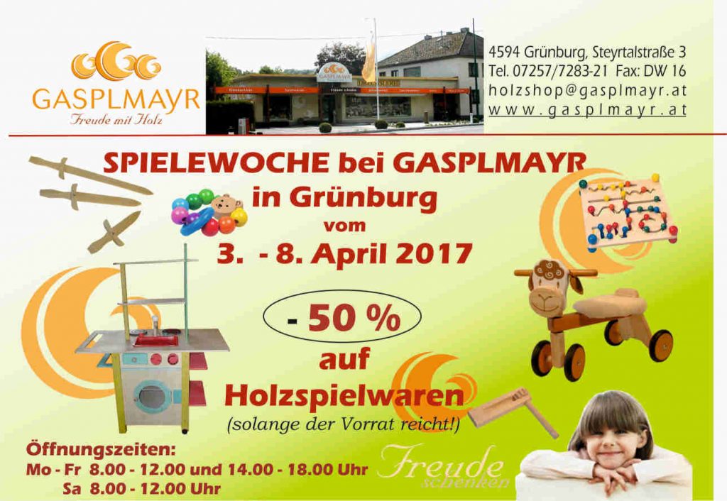 Spielewoche bei Gasplmayr