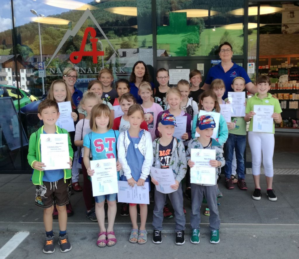 Apotheken Ferienpass 2018 Apothekendiplom Nationalpark Apotheke Molln im Steyrtal KL