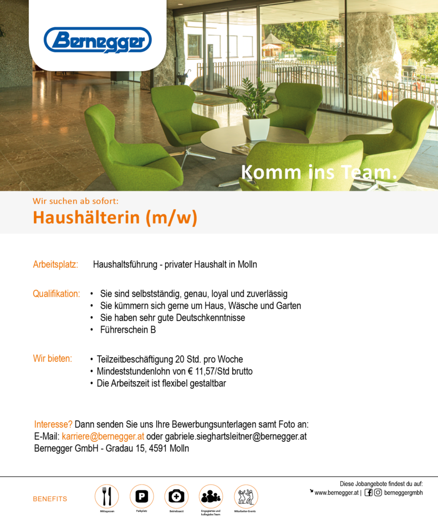 Haushälterin (m/w) 1 Stelleninserat Haushaelterin 1