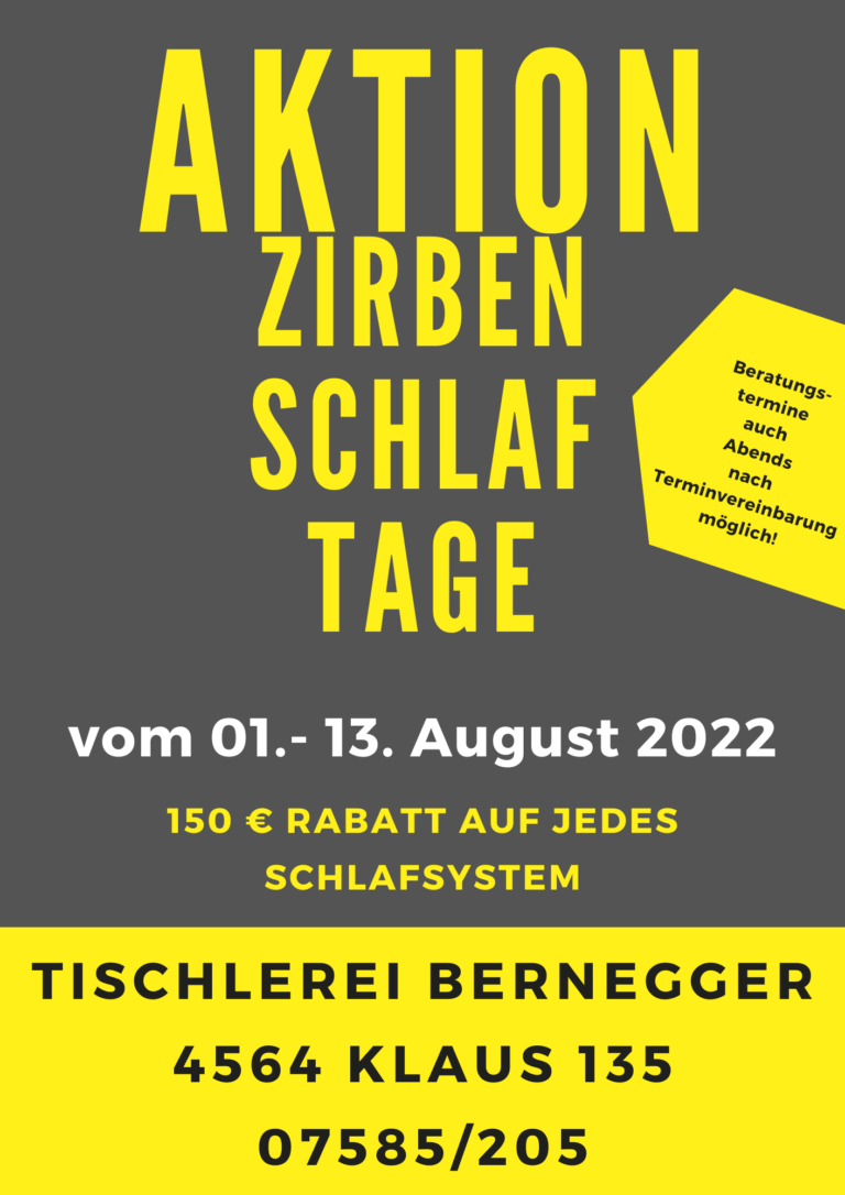 Zirben Aktion A4 1 13 August 2022