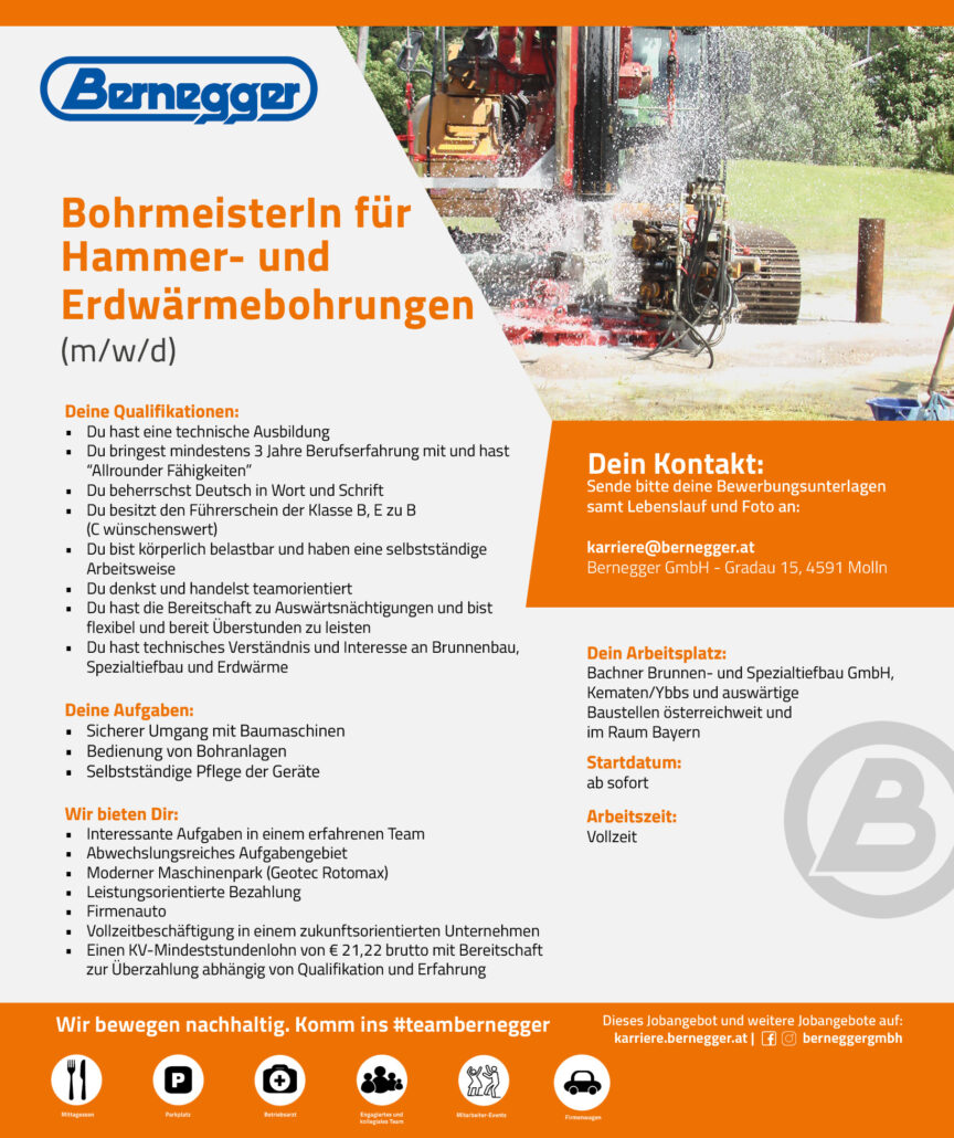 BohrmeisterIn Hammer Erdwaerme 2024