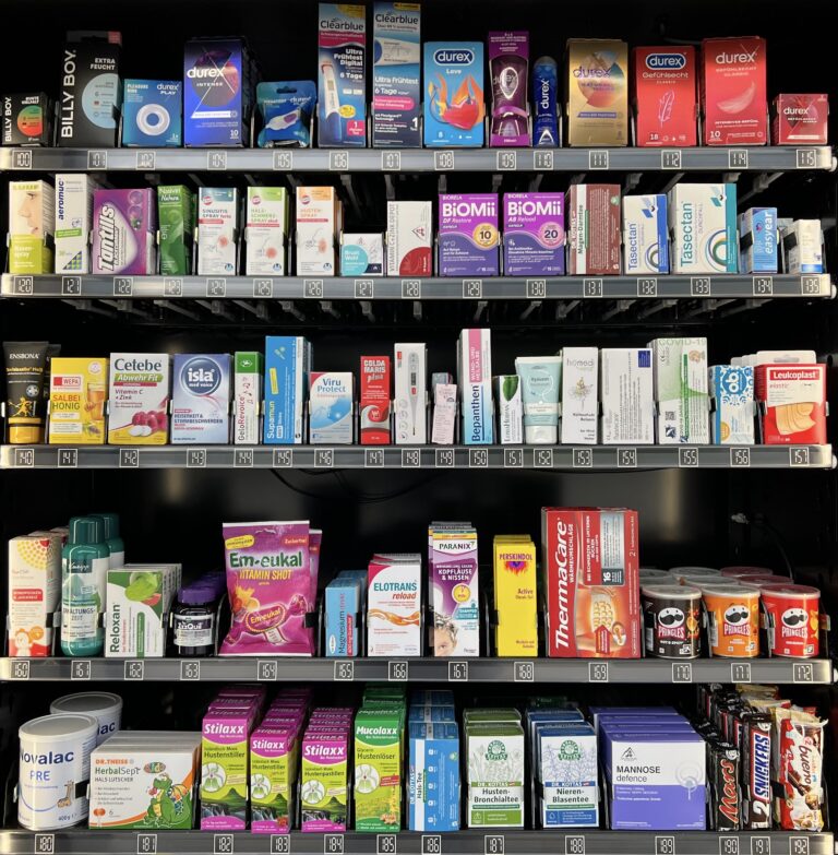 Winter Produkte im Automaten