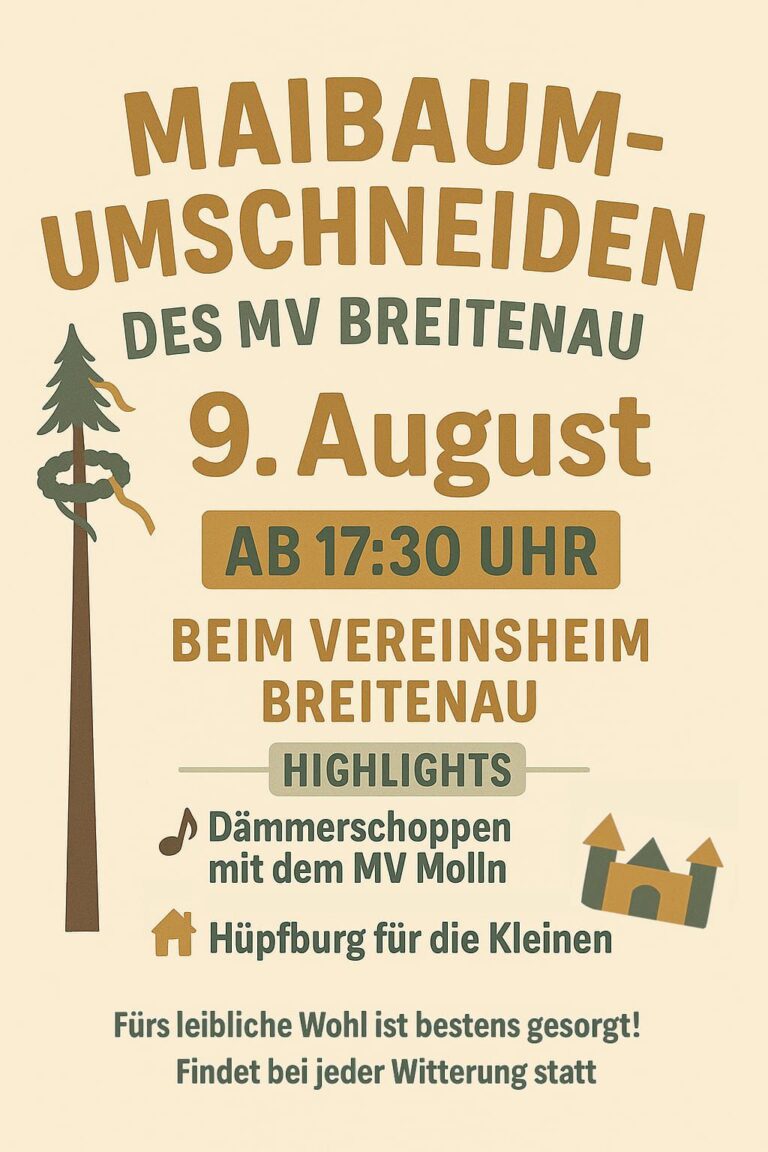 Maibaum-Umschneiden in der Breitenau