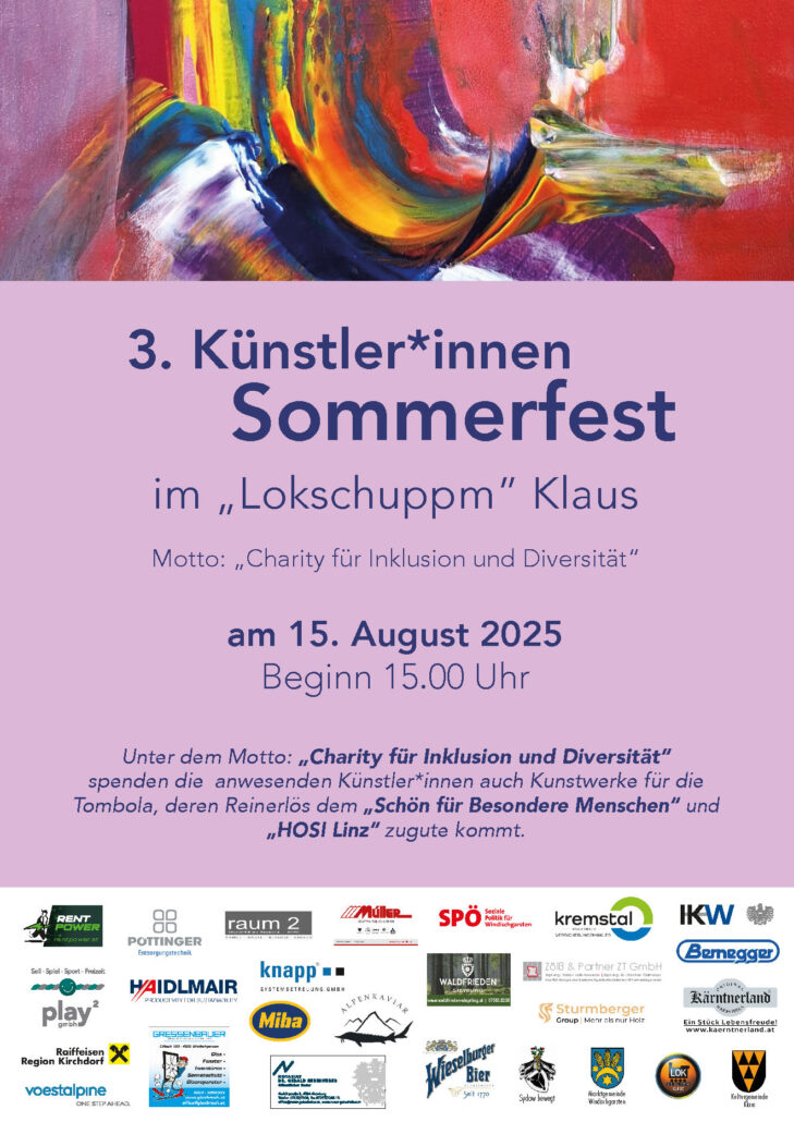 3 Künstlerinnen Sommerfest im Lokschuppm Klaus