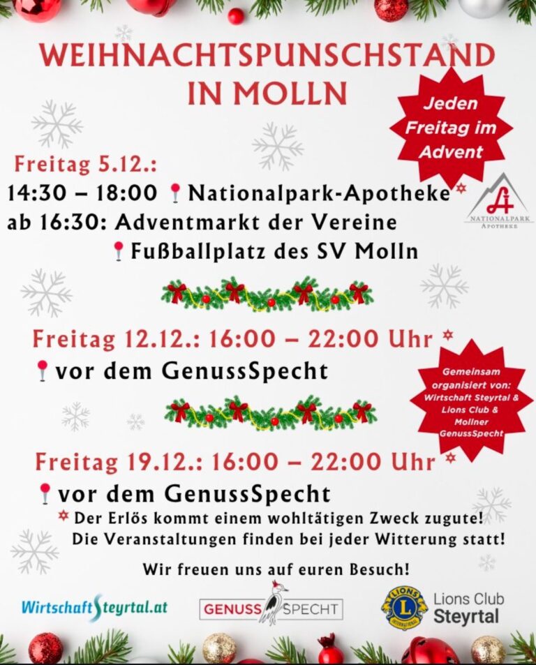 Wirtschaft Steyrtal Punschstand