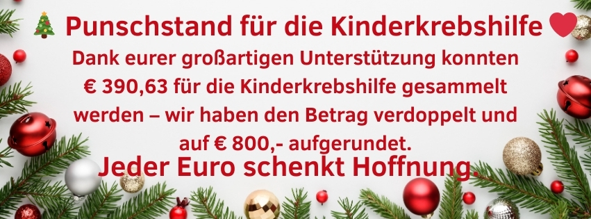 Erfolgreicher Punschstand 