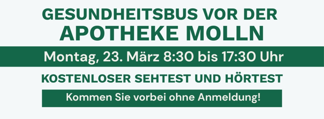 face Gesundheitsbus vor der Apotheke Molln 1