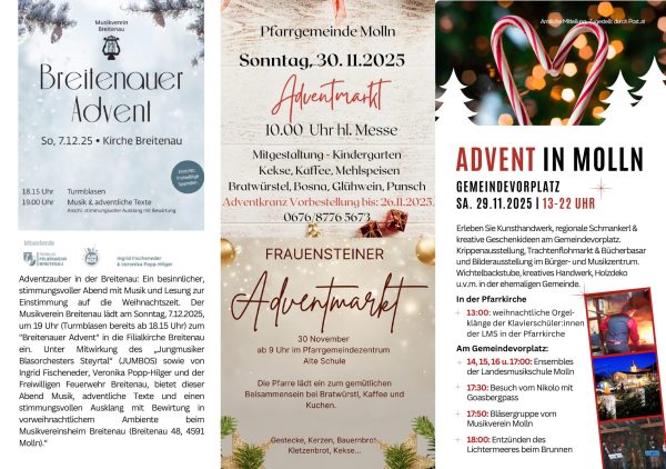 Adventzauber in Molln – Gemeinsam Wärme schenken