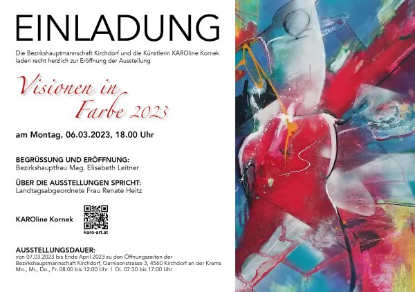 KAROline Kornek - Ausstellung in der Bezirkshauptmannschaft Kirchdorf