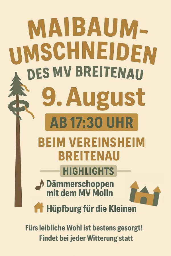 Maibaum-Umschneiden in der Breitenau